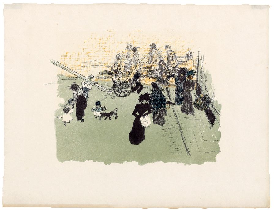 Lithographie Bonnard - Quelques aspects de la vie de Paris 2