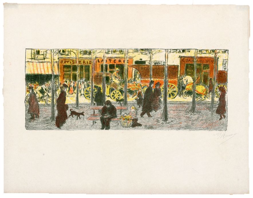 Lithographie Bonnard - Quelques aspects de la vie de Paris 3