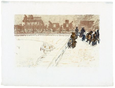 Lithographie Bonnard - Quelques aspects de la vie de Paris 6