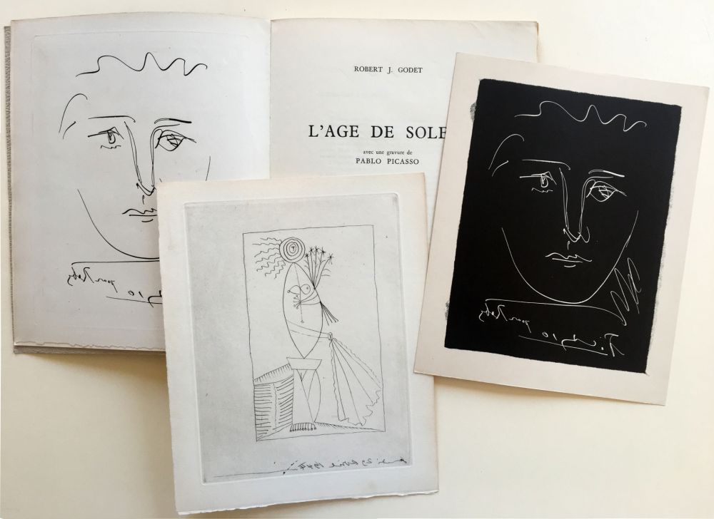 Livre Illustré Picasso - R.-J. Godet : L'AGE DE SOLEIL. Gravures de Pablo Picasso (1950).