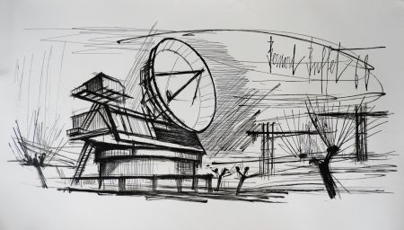 Lithographie Buffet - Radar Station, Siemens