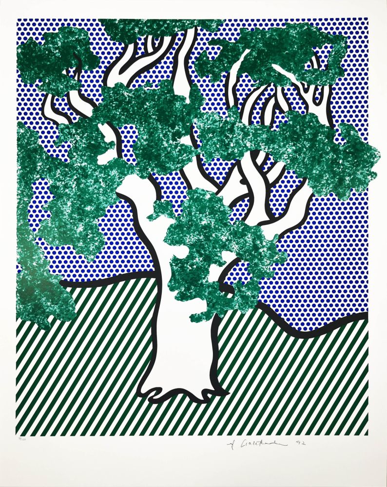 Sérigraphie Lichtenstein - Rain Forest