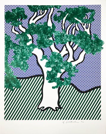 Sérigraphie Lichtenstein - Rain Forest