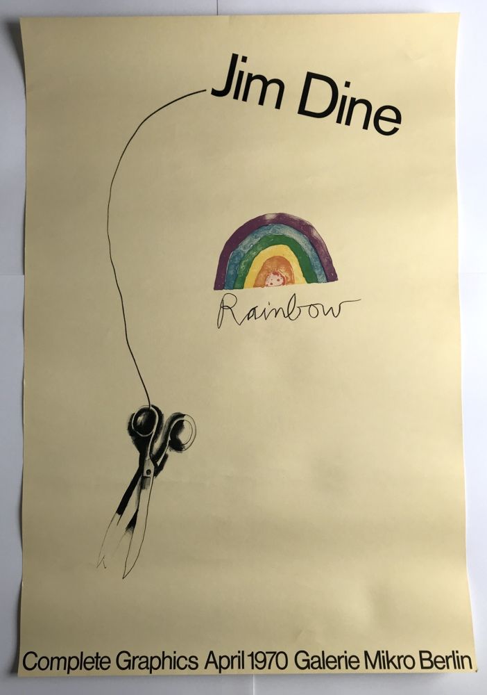Affiche Dine - Rainbow Scissors / Galerie Mikro Berlin