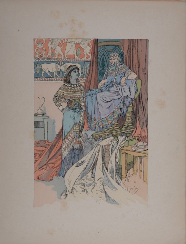 Lithographie Mucha - Rama, Poème dramatique en trois Actes
