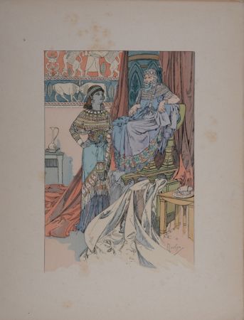 Lithographie Mucha - Rama, Poème dramatique en trois Actes
