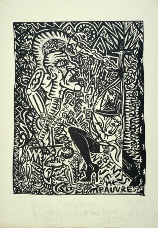 Linogravure Combas - Ramoneurs