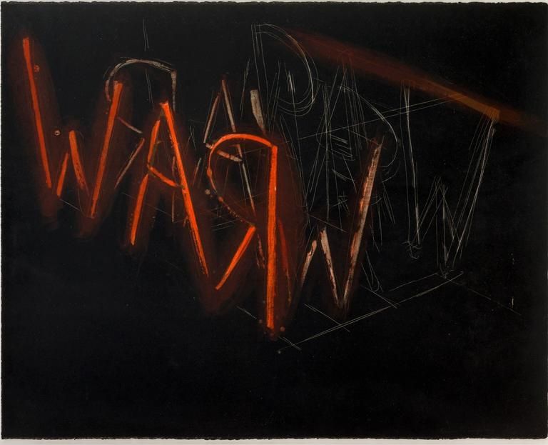 Lithographie Nauman - Raw War