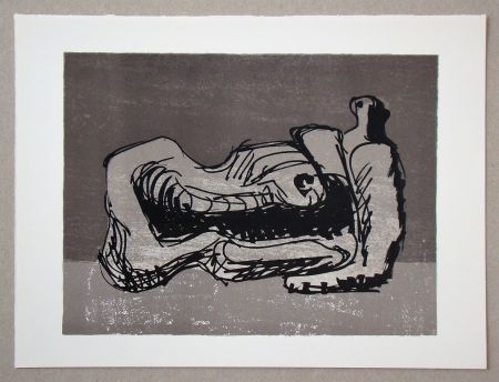 Lithographie Moore - Reclining figure