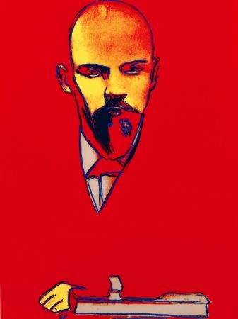 Sérigraphie Warhol - Red Lenin FS II.403