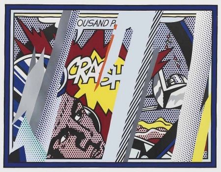 Lithographie Lichtenstein - Reflections on Crash, from: Reflections (C. 239) 