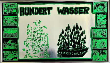 Sérigraphie Hundertwasser - Regentag