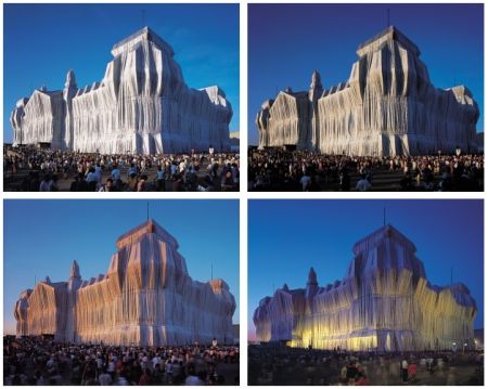 Photographie Christo - Reichstag Mappe I, 4 Blatt + 2 Text