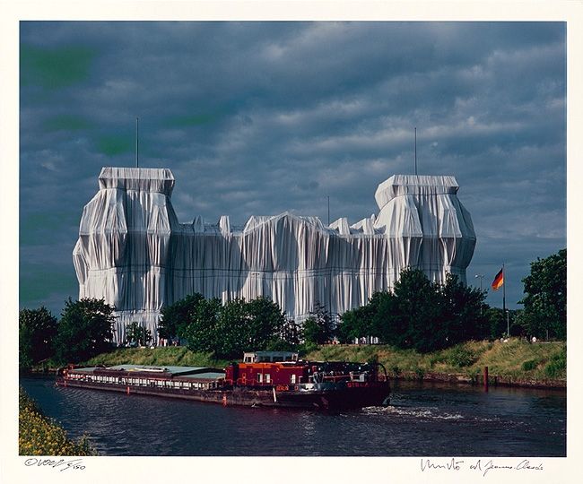 Photographie Christo - Reichstag Mappe II, Nordfassade