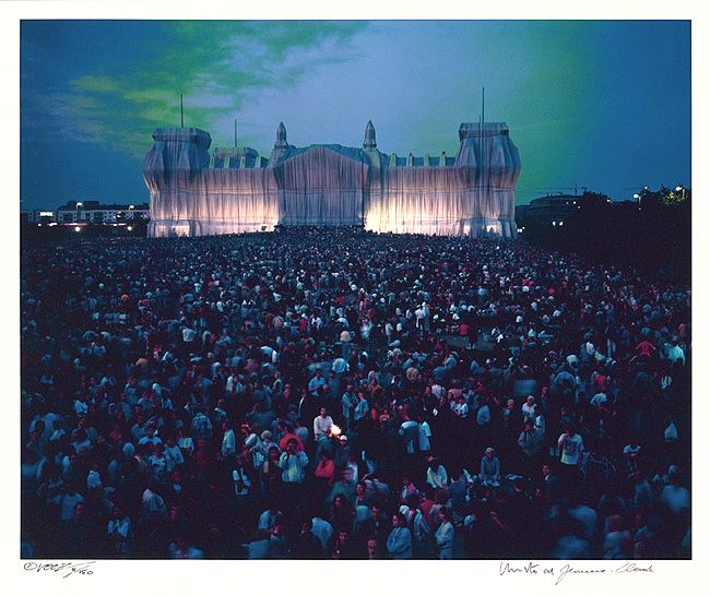 Photographie Christo - Reichstag Mappe II, Westen