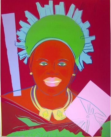 Sérigraphie Warhol - Reigning Queens: Queen Ntombi Twala of Swaziland