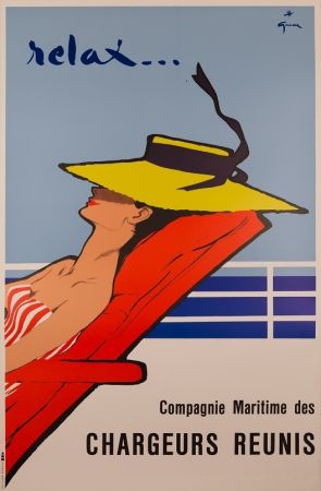 Lithographie Gruau - Relax
