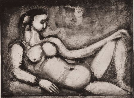 Aquatinte Rouault - Remords Posthume