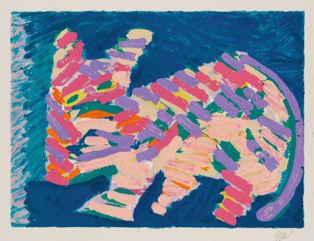 Lithographie Appel - Resting Cat