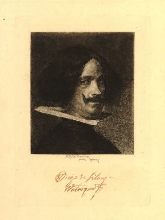 Gravure Fortuny I Marsal - Retrato de Velázquez