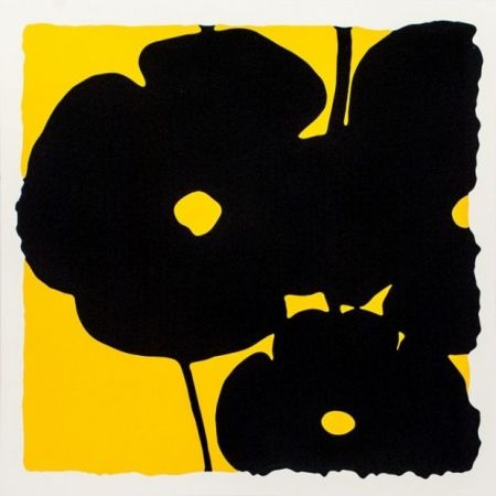 Sérigraphie Sultan - Reversal Poppies-Yellow