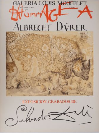 Livre Illustré Dali - Rhinocéros : Hommage à Albrecht Dürer