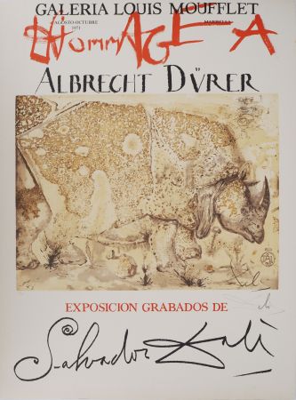 Livre Illustré Dali - Rhinocéros : Hommage à Albrecht Dürer