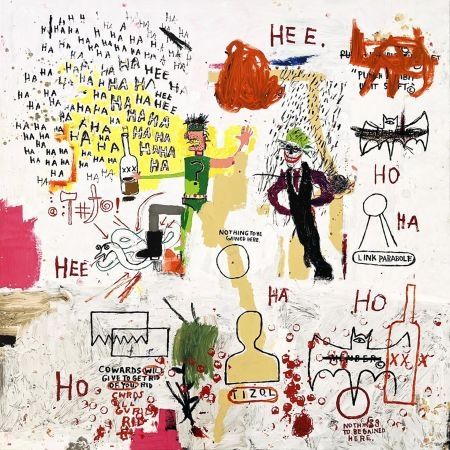 Sérigraphie Basquiat - Riddle me this Batman