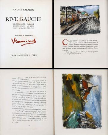 Livre Illustré Vlaminck - RIVE GAUCHE. 15 compositions gravées et coloriées (1951)