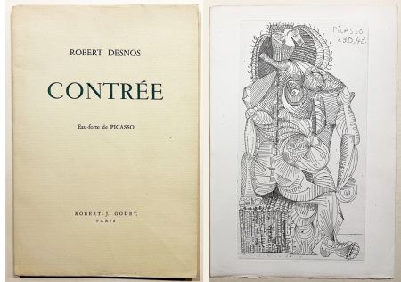 Livre Illustré Picasso - Robert Desnos. CONTRÉE. 