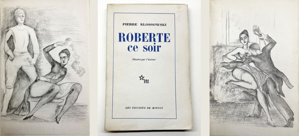 Livre Illustré Klossowski - ROBERTE CE SOIR avec quatre dessins hors-texte (1953)