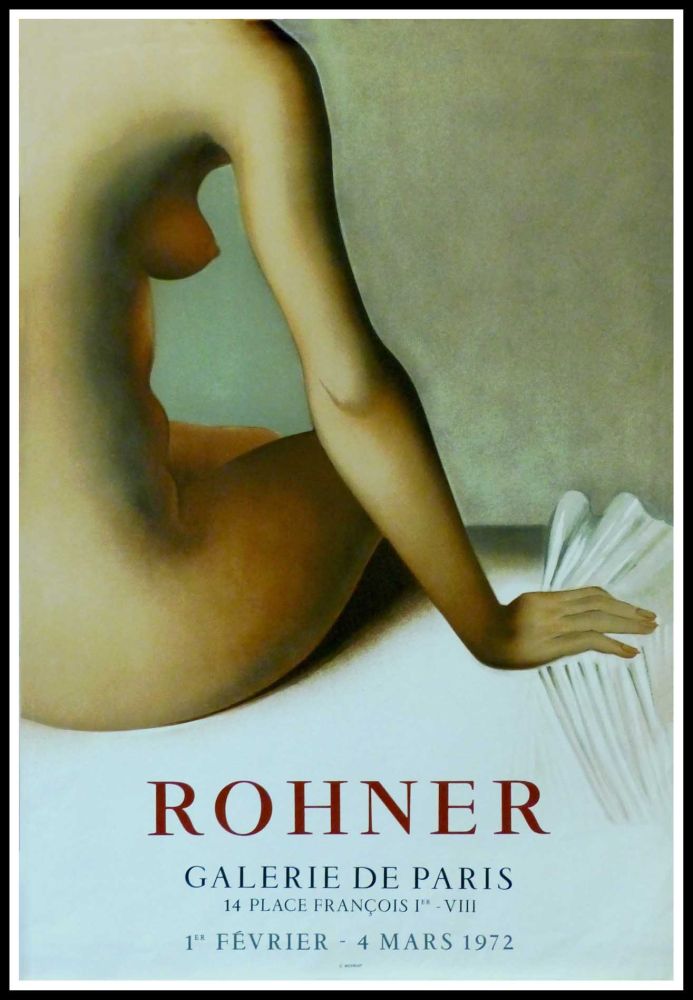 Affiche Rohner - ROHNER - GALERIE DE PARIS 