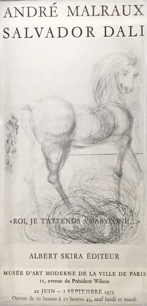 Lithographie Dali -  Roi, je t’attends a Babylone” 