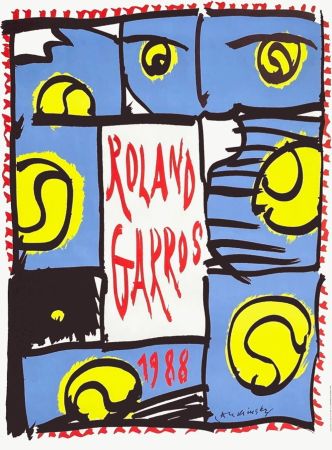 Affiche Alechinsky - Roland-Garros Official Poster