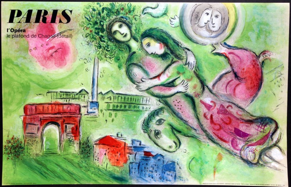 Lithographie Chagall - Romeo et Juliette – Opera Paris