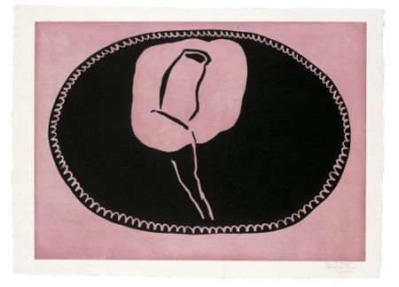 Gravure Hernandez Pijuan - Rosa rosa-II