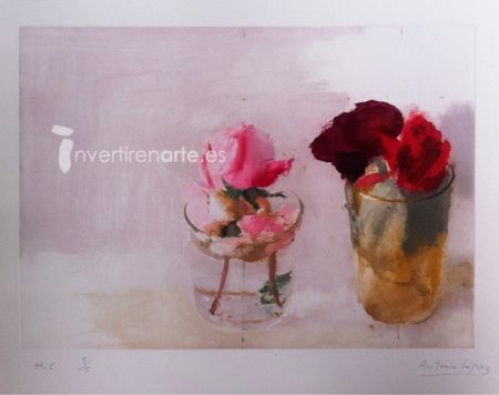 Eau-Forte Lopez - Rosas de invierno I