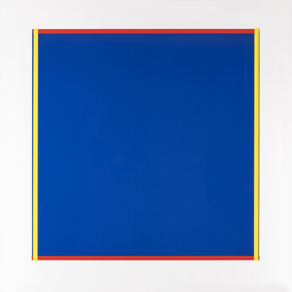 Sérigraphie Knoebel - Rot, Gelb, Weiss, Blau 02
