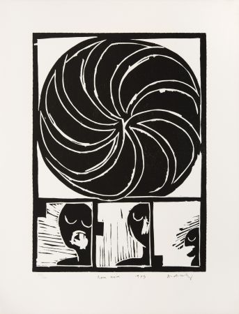 Gravure Sur Bois Alechinsky - Roue