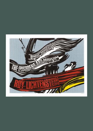 Lithographie Lichtenstein - Roy Lichtenstein 'Brushstrokes' Original 1967 Pop Art Poster Print