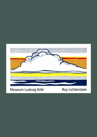 Sérigraphie Lichtenstein - Roy Lichtenstein: 'Cloud and Sea' 1989 Offset-serigraph
