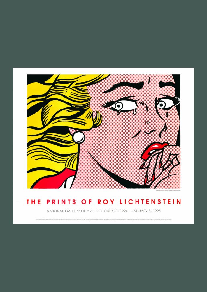 Lithographie Lichtenstein - Roy Lichtenstein: 'Crying Girl' 1994 Offset-lithograph