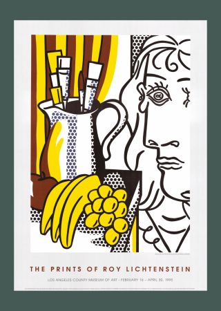 Lithographie Lichtenstein - Roy Lichtenstein 'Crying Girl' Original 1994 Pop Art Poster Print