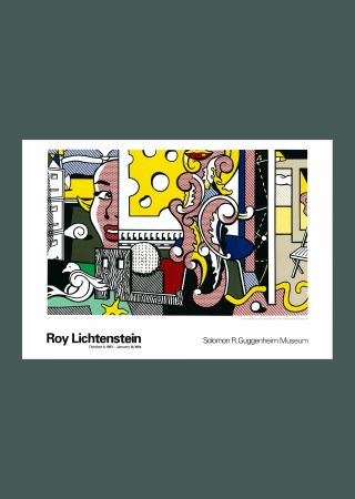 Lithographie Lichtenstein - Roy Lichtenstein 'Go for Baroque' Original 1993 Pop Art Poster Print