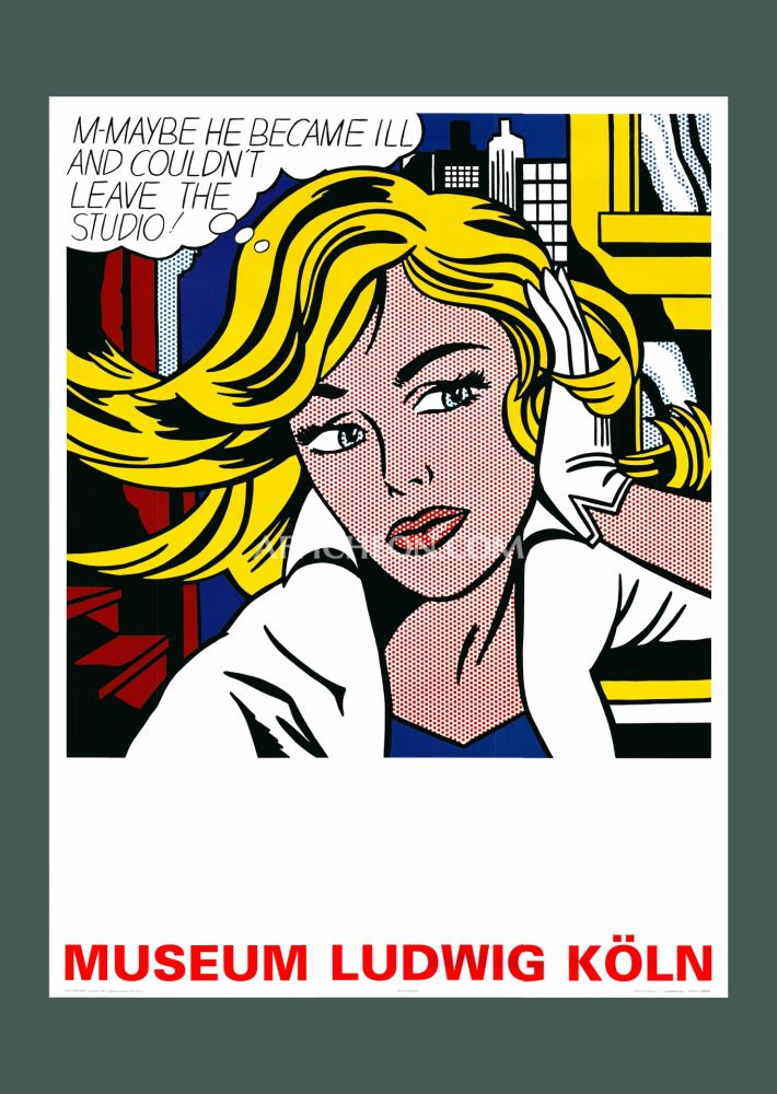 Lithographie Lichtenstein - Roy Lichtenstein: 'M-Maybe' 2005 Offset-lithograph