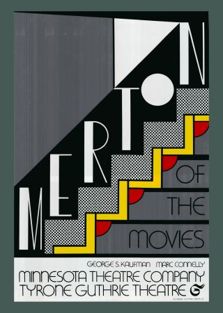Sérigraphie Lichtenstein - Roy Lichtenstein 'Merton Movies' Original 1968 Pop Art Poster Print