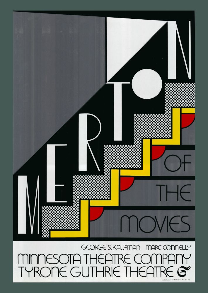 Sérigraphie Lichtenstein - Roy Lichtenstein: 'Merton Of The Movies' 1968 Silverfoil-serigraph