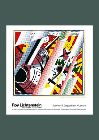 Lithographie Lichtenstein - Roy Lichtenstein 'Reflections: Whaam!' Original 1993 Pop Art Poster Print