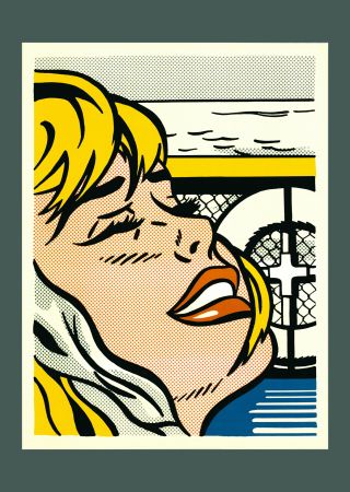 Lithographie Lichtenstein - Roy Lichtenstein: 'Shipboard Girl' 1982 Offset-lithograph