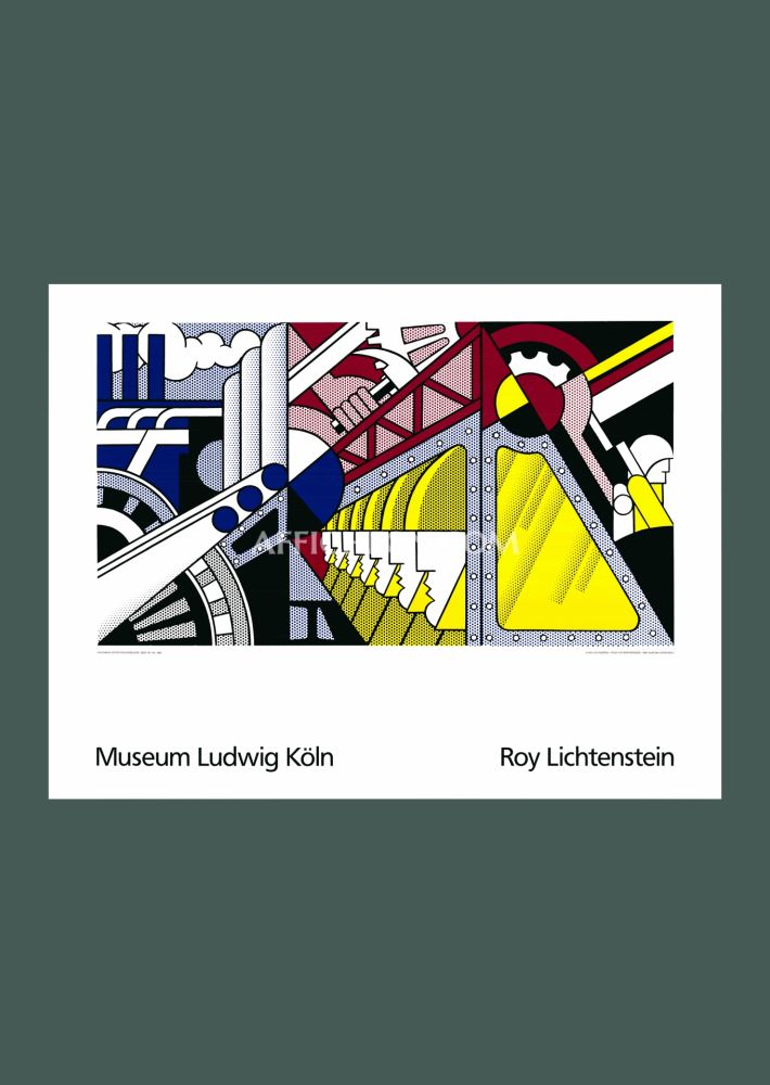 Sérigraphie Lichtenstein - Roy Lichtenstein: 'Study for Preparedness' 1989 Offset-serigraph